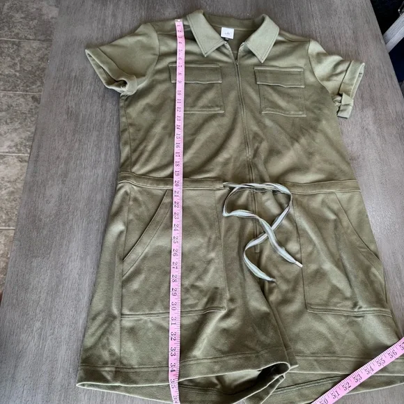 CAbi Olive Green Squad Romper Jumpsuit Onesie L - Picture 12 of 13